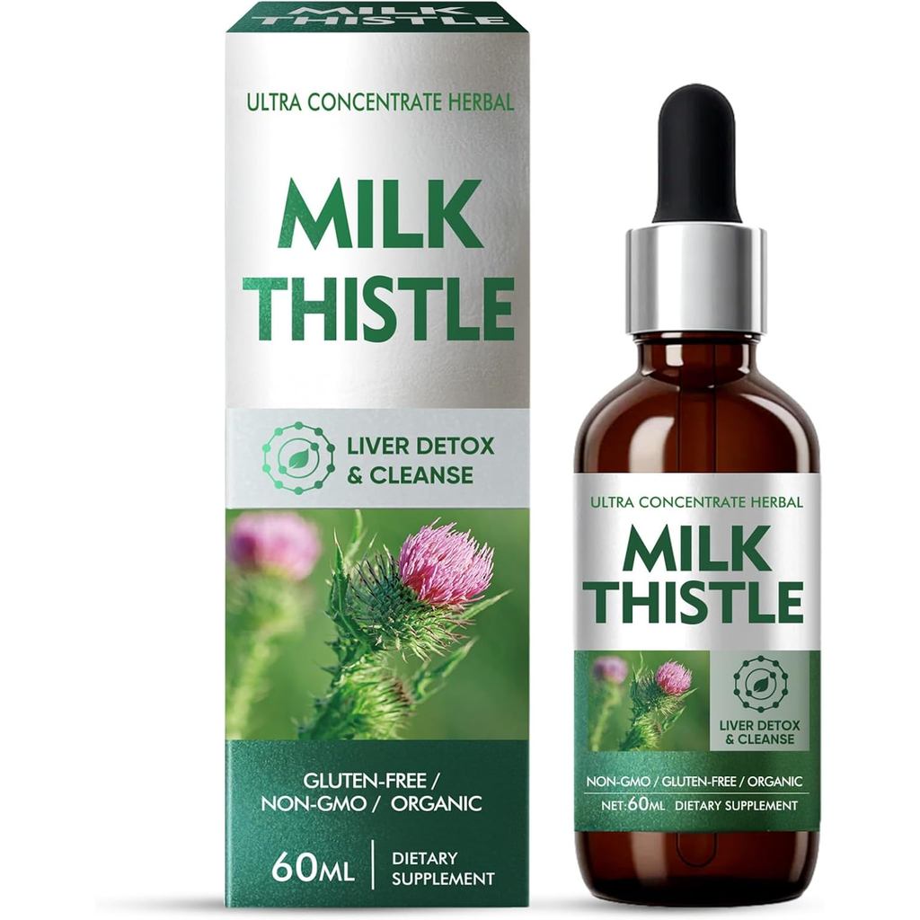 Thistle Extract Drops-r Cleanse Detox & Repair-Natural Herbal r port plement with Dandelion Root, Ar