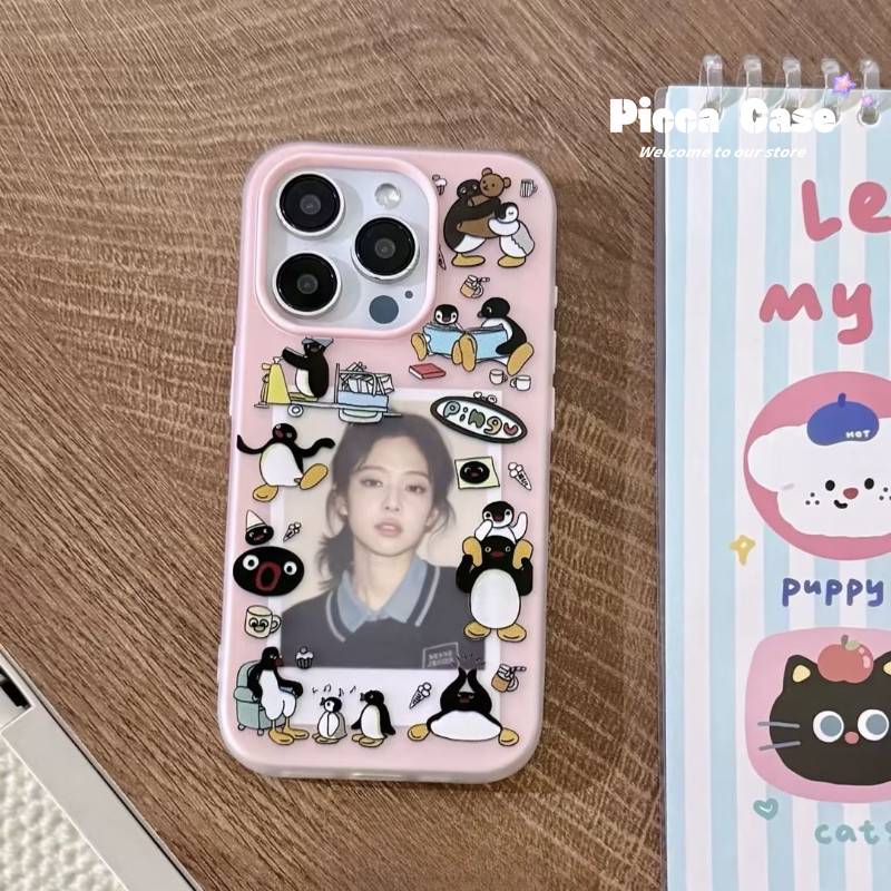 Cool Fun Graffiti Book Bear Letter เค้ก Penguin สําหรับ IPhone 17 11 16 13 12 Pro Max XR 17Pro Air 1