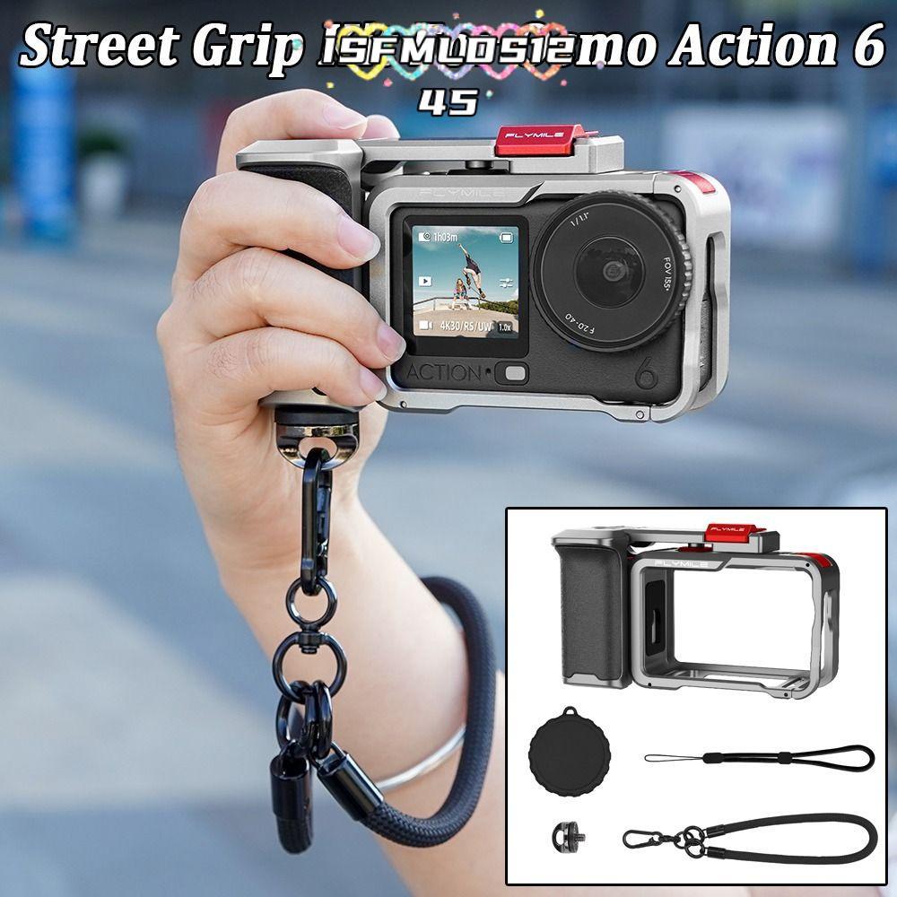 ISFMLDS1245 Xplorer Grip Kit กรงโลหะ, ปุ่มชัตเตอร์อลูมิเนียม Street Grip Handle, พร้อมรองเท้าเย็น Qu