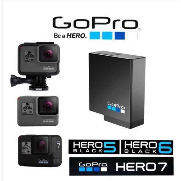 Gopro แบตเตอรี่ อุปกรณ์เสริม สําหรับกล้อง Gopro Hero 5 6 7 Battery  1220mAh