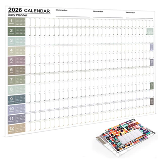 ปฏิทิน 2026 365 วัน พลันเนอร์รายปี รายเดือน รายสัปดาห์ สมุดวางแผน To-do List ปฏิทินแขวน/ตั้งโต๊ะ สำหรับนักเรียน–ออฟฟิศ