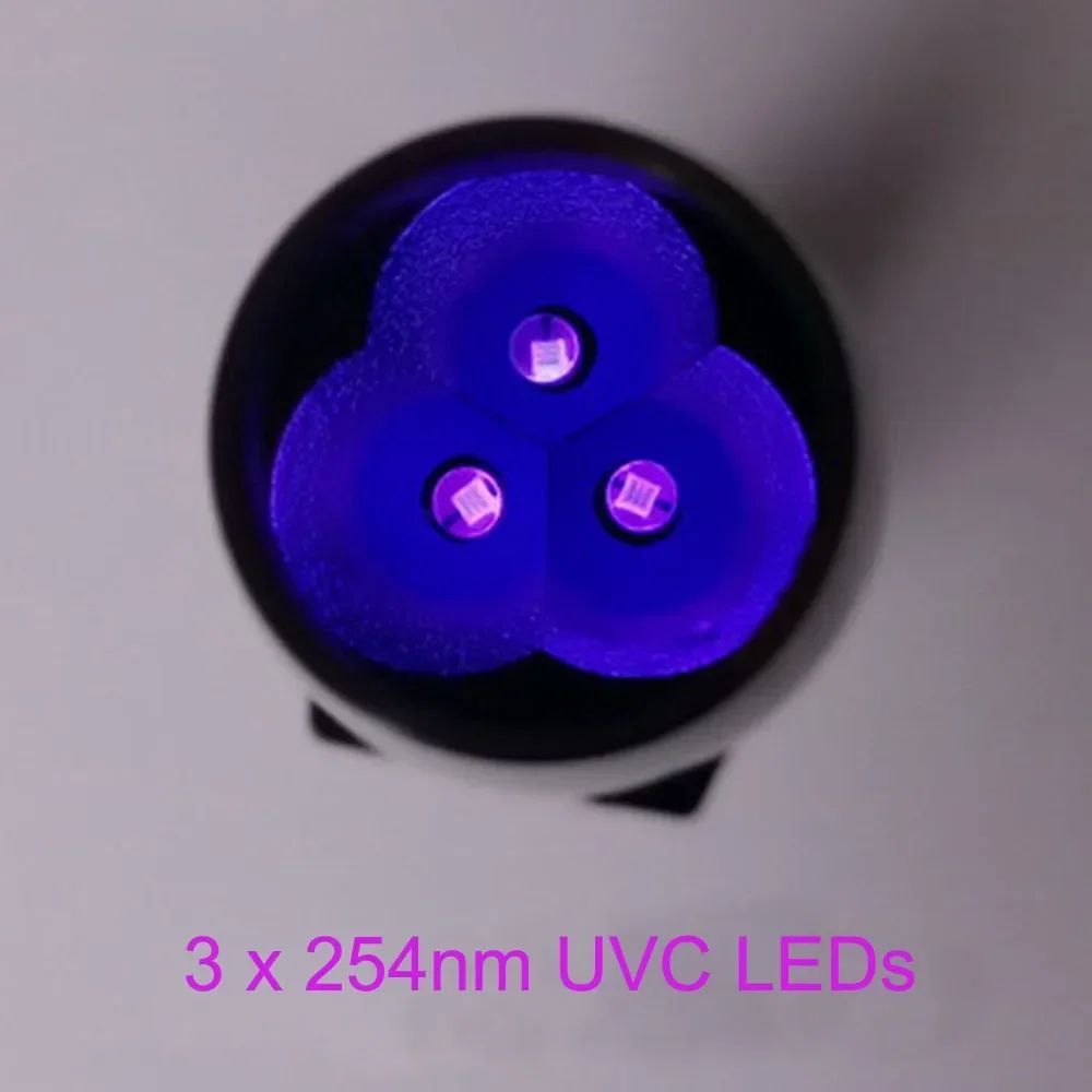 DD Longwave & Shortwave UV โคมไฟ 254nm 365nm 395nm Minerals Phosphor Detector UVC Blacklight ไฟฉาย L