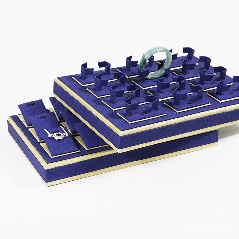 ถาดเก็บเครื่องประดับเครื่องประดับถาดแสดงผ้าสักหลาดอุปกรณ์ประกอบฉากระดับไฮเอนด์แหวนถาดแสดงถาดแสดงเครื