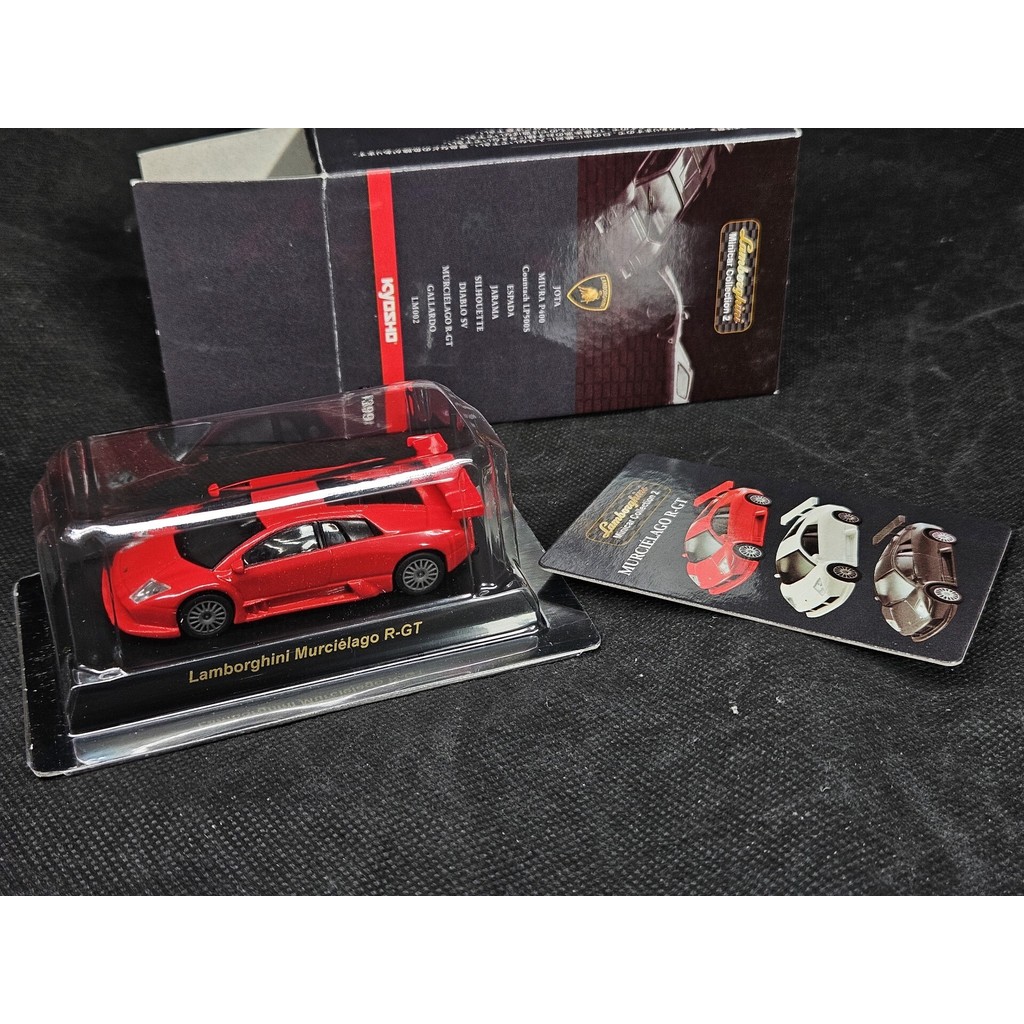 Jingshang 1/64 Lamborghini ค้างคาว Murcié lago R-GT สีแดงรถสปอร์ตรุ่นลักษณะเช่นแสดงในภาพกล่องเดิมพร้