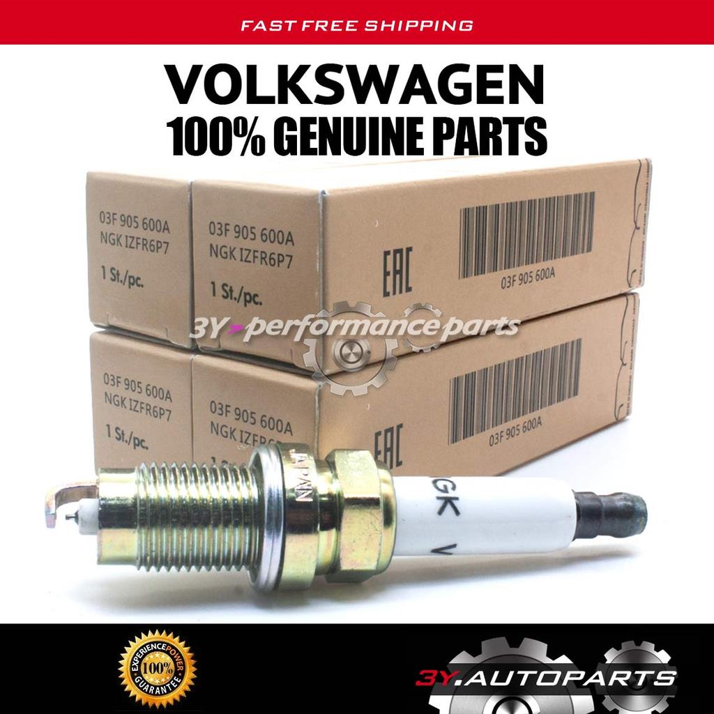 VW 03F ของแท้905600เอ 03ค905601B (@4PCS) SPARK PLUG VW POLO BEETLE VENTO GOLF MK6 JETTA SCIROCCO TOU
