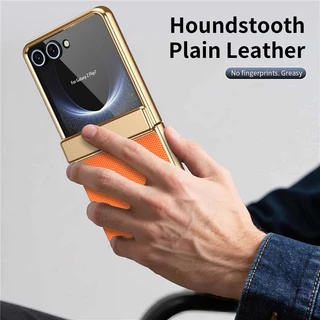Electroplated กรอบบานพับเคสโทรศัพท์สําหรับ Samsung Galaxy Z Flip 8 Flip 7 Z Flip 6 Z Flip 5 Z Flip 4 over พร้อมฟิล์มนิรภัย