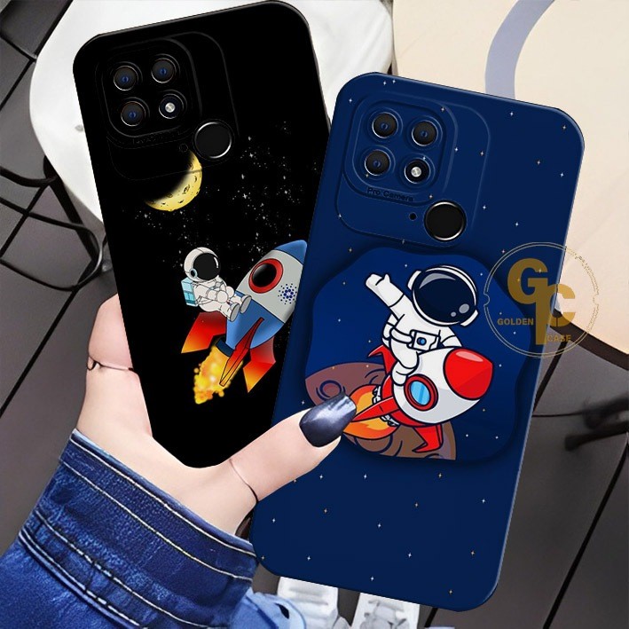 [GC05] เคส Xiaomi Poco C40 / Redmi 9C / Redmi 10A / Redmi 9A / Redmi 10C aesthetic Astronaut Motif -