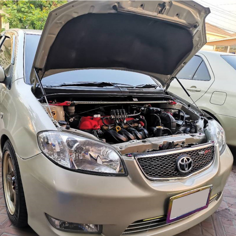 🔥 โช๊คกระโปรง หน้า Toyota Vios 03-06 Gen 1 (โตโยต้า วีออส เจน 1) สินค้าตรงรุ่น ไม่ต้องเจาะ ติดตั้งเอ
