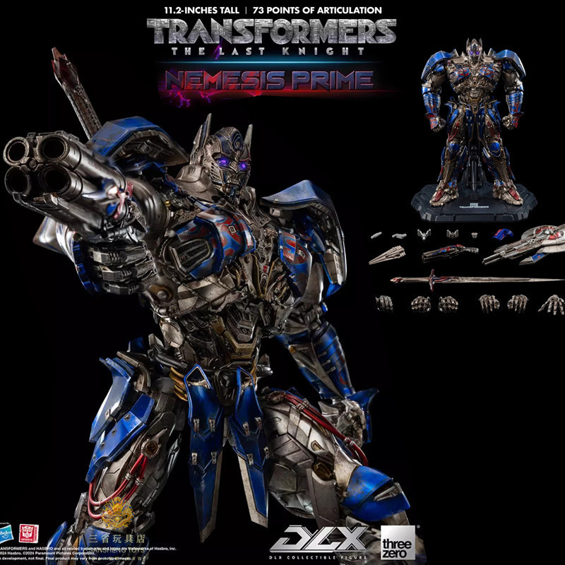 Straw Strawzero 3A DLX Transformers 5 The Last Knight Battle Damage Dark Optimus Prime หุ่นยนต์ของเล