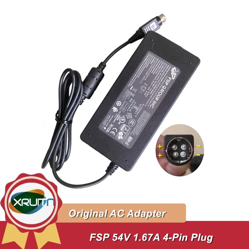 Original FSP090-AWBN3 FSP090-DMBC1 54V 1.66A 1.67A Charger อะแดปเตอร์ AC สําหรับ FSP ZYXEL GS1900-8H