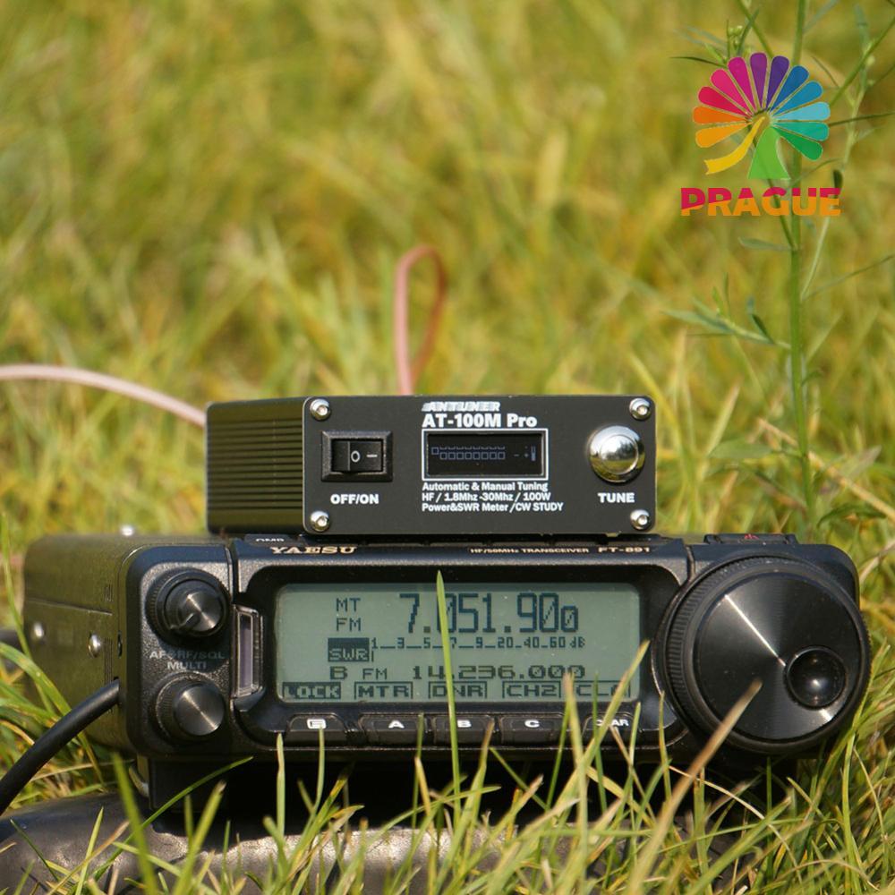 AT100M Pro จูนเนอร์เสาอากาศ 1.8mhz-30mhz Standing Wave Meter 100W สําหรับวิทยุ HF