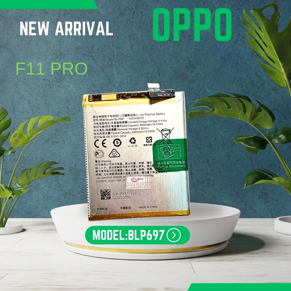 oppo F11 Pro แบตเตอรี่แท้ออปโป้ สินค้าสำหรับเปลี่ยน| BLP697 4000 mAhรับประกัน 3 เดือน*พร้อมส่ง*