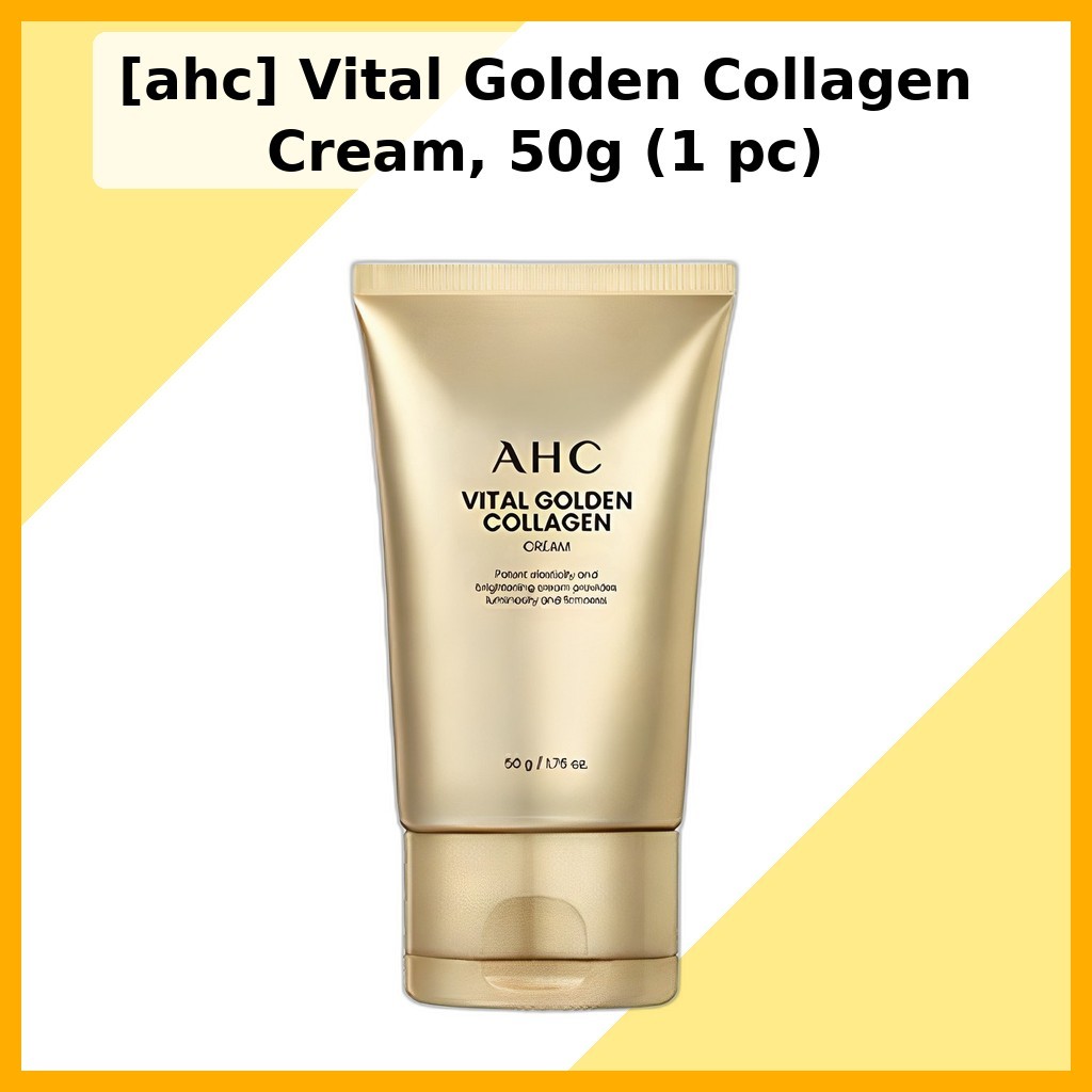 [ahc] Vital Golden Collagen Cream, 50g (1 ชิ้น) / ครีมคอลลาเจนเกาหลี / Radiant Finish / ของแท้ 100% 