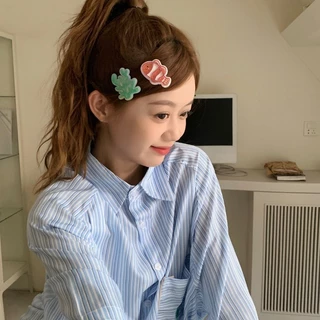 ชุด 8 ชิ้น ins ปลาเล็กมูลค่าสูง Dolphin Duckbill คลิปสาวร้อน All-Match Bangs Side กิ๊บติดผมหัก