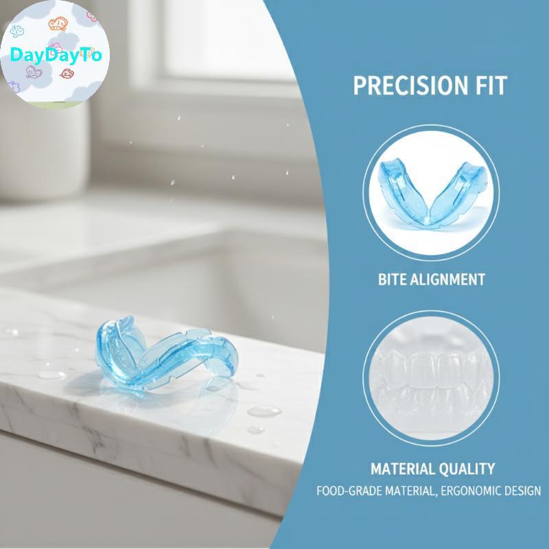 DayDayTo Night Sleep Mouth Guard สําหรับ Bruxism และ Snoring Relief ปรับ Soft Guard สําหรับป้องกันฟั