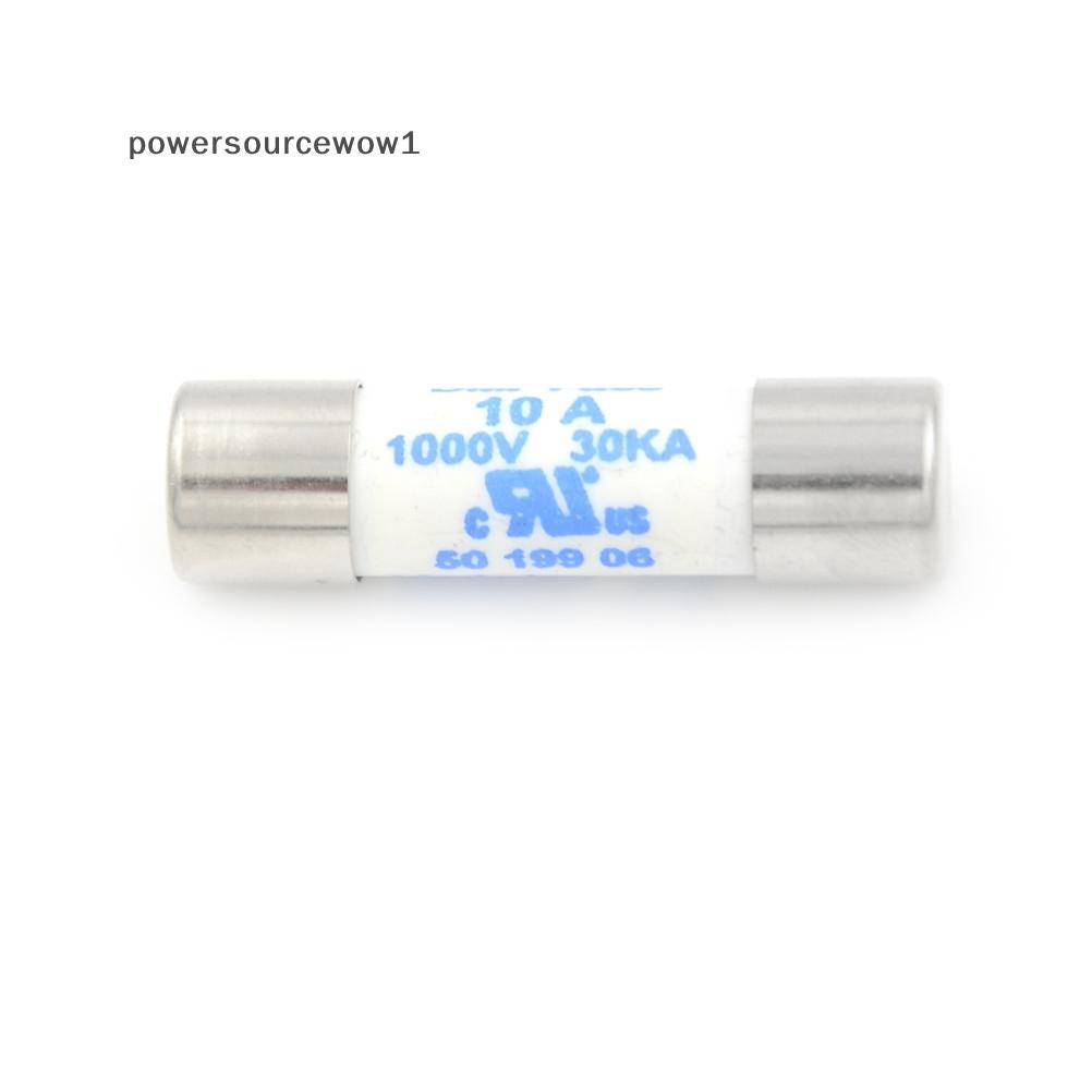 WOW มัลติมิเตอร์ใหม่ 10 x 38 มม. 1000V 10A กระบอกฟิวส์เซรามิคสีขาว TH