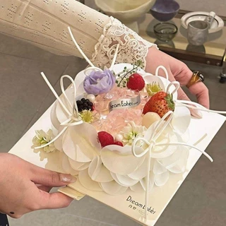 กระดาษเวเฟอร์กินได้ตกแต่งเค้กกล้วยไม้,ท็อปเปอร์ดอกไม้กล้วยไม้ทรงกลมสําหรับเค้ก