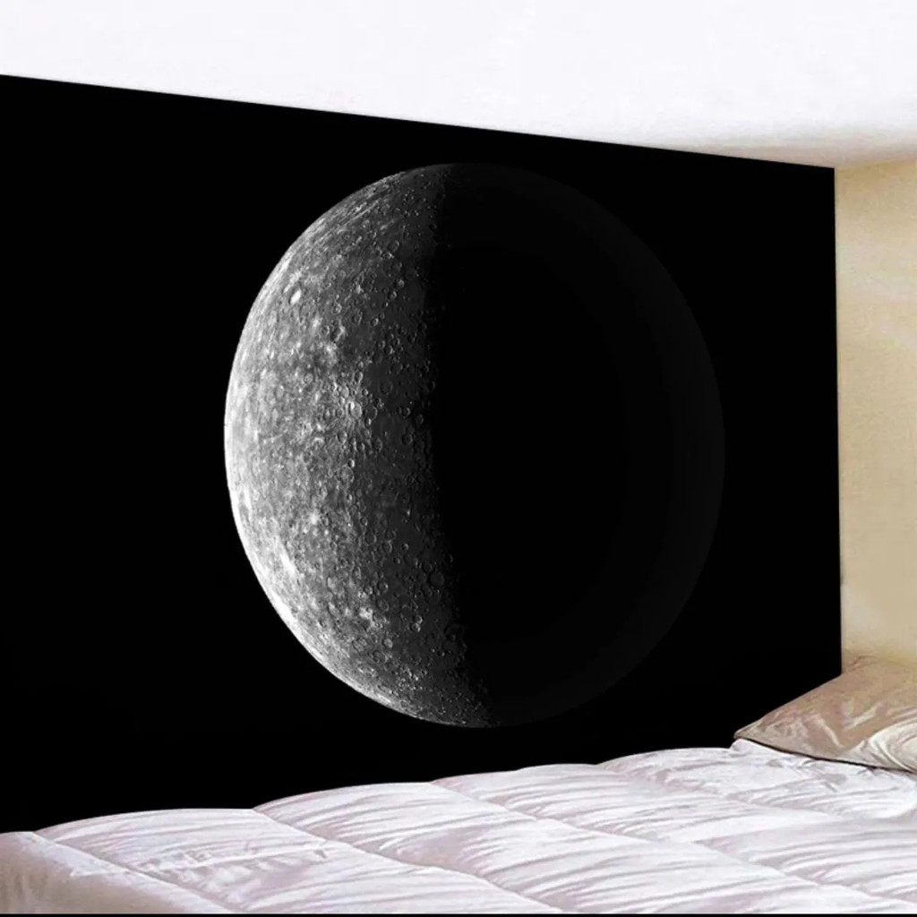 Nordic moon and starry sky wallpaper tapestry,wall hanging decor,backdrop cloth for bars,restaurants