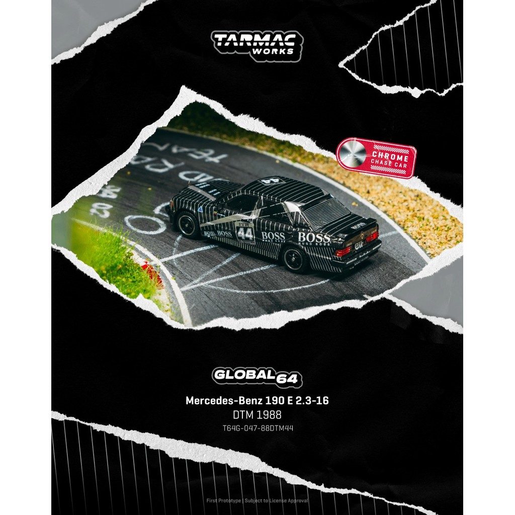 Tarmac Works 1:64 GLOBAL64 Mercedes-Benz 190 E 2.3-16 DTM 1988 T64G-047-88DTM44