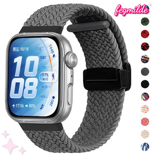 สายไนลอนนุ่ม for Huawei Watch Fit 5 4 3 / 5 Pro / 4 Pro กีฬาอุปกรณ์เสริมสายถักแม่เหล็ก