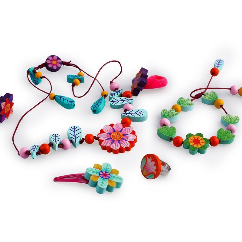 French DJECO Garden Paradise อุปกรณ์ตกแต่งลูกปัด Handmade Set DJ06572