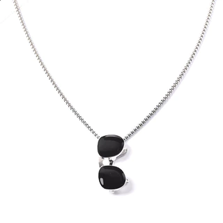 สร้อยคอสแตนเลส สไตล์ฮิปฮอป จี้แบบ unisex เสน่ห์ย้อนยุค เครื่องประดับโลหะผสม สำหรับใส่กับเสื้อกันหนาว