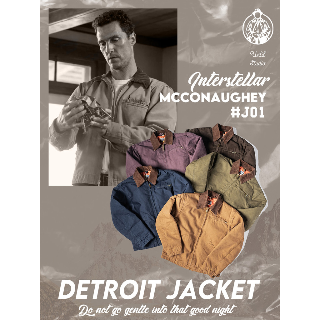 American Retro J97/J01 Kaha Style Heavy Canvas Detroit Jacket ผู้ชายผู้หญิง Cargo Jacket Jacket Jack