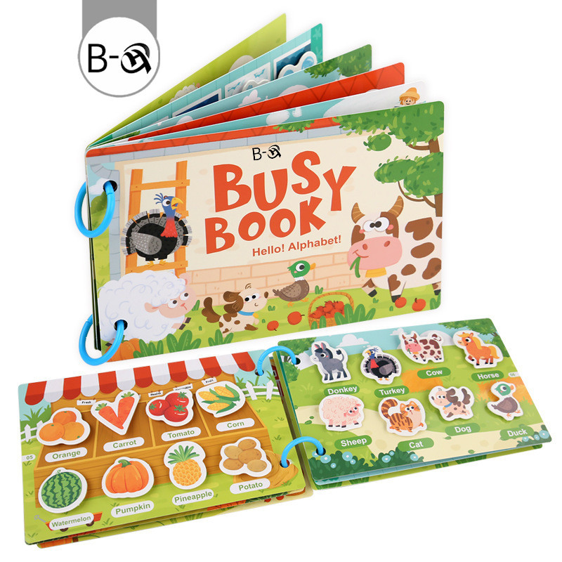 BHQ Busy Book Quiet Book หนังสือกิจกรรม หนังสือเสริมพัฒนาการ หนังสือฝึกสมอง ของเล่นเสริมพัฒนาการ