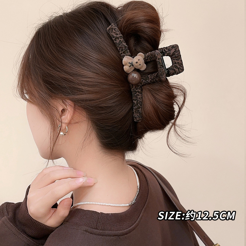 กิ๊บผมและคลิปรัดผมแบบเสือดาวและหมี ออกแบบให้เข้ากับสไตล์เรียบง่ายและแฟชัน - รูปที่ 3