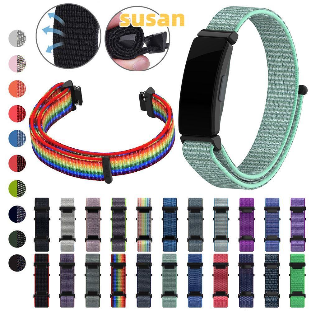 SUSAN สายนาฬิกา Magic Tape Fitness Tracker สายรัดข้อมืออัจฉริยะสําหรับ Fitbit Inspire HR