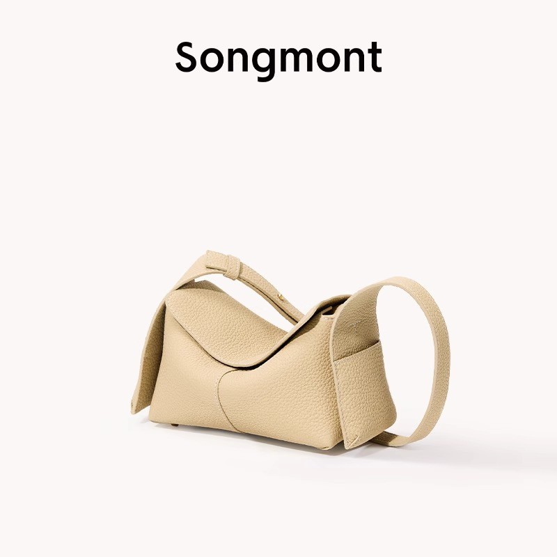 [Eaves Island Easy Ode] Flying Eaves Hanging Ear HOBO Bag Dropped Oil Wax Leather Commuter Bag Three