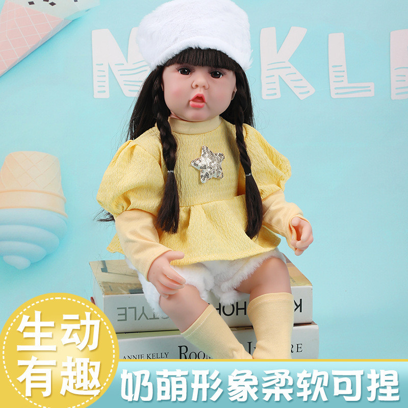 73ซม.55ซม.Rebirthตุ๊กตาจําลองตุ๊กตาเด็กตุ๊กตาไวนิล/H12.7