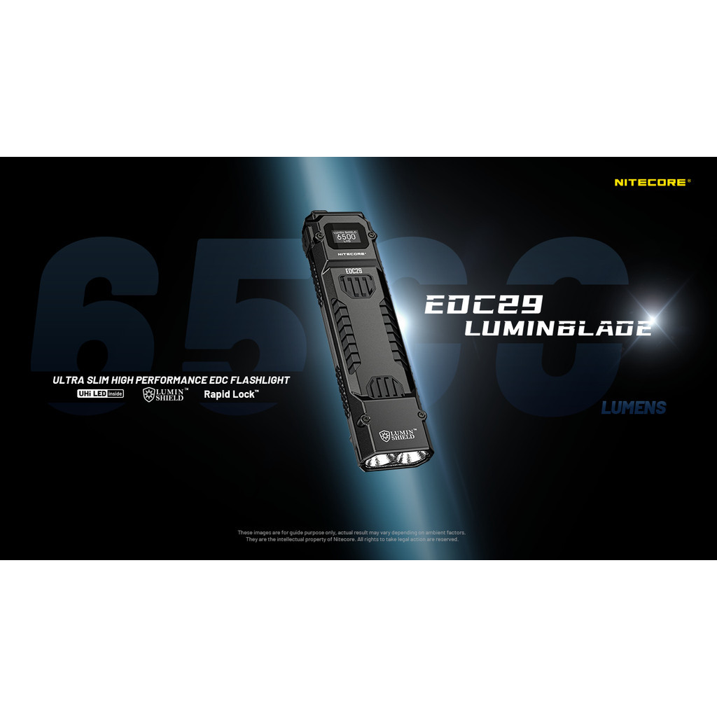 NITECORE EDC29 6500 ลูเมน รองรับไฟฉาย EDC ชาร์จ USB-C