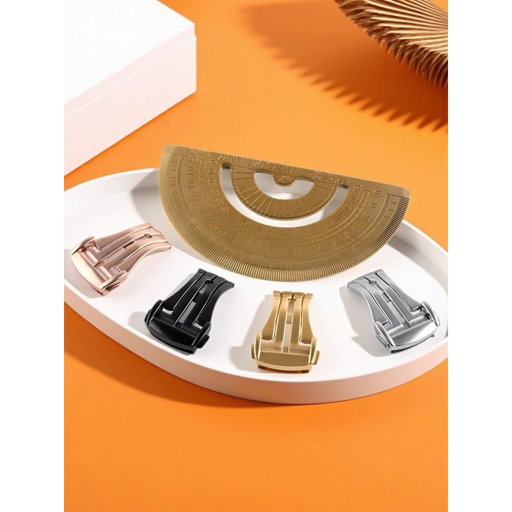 คุณภาพดี Alternative Omega Watch Buckle Seahorse Rubber Belt Strap Buckle Speedmaster Butterfly Flyi