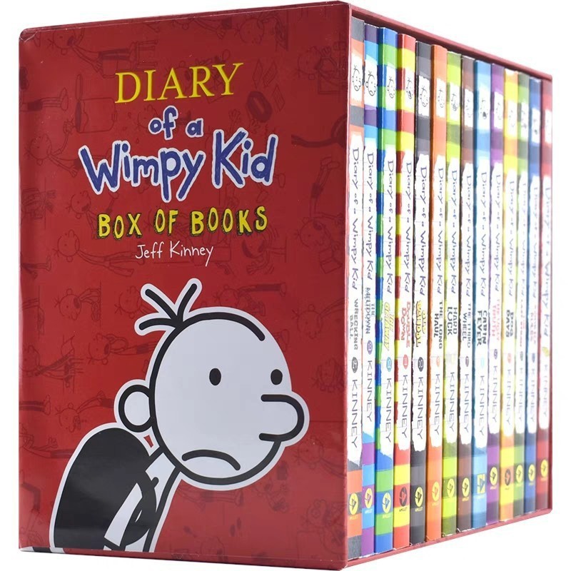 Diary Of A Wimpy Kid Little Kid Diary 22 เล่มอารมณ์ขันนวนิยายการ์ตูนหนังสือภาพภาษาอังกฤษ Story FJOO