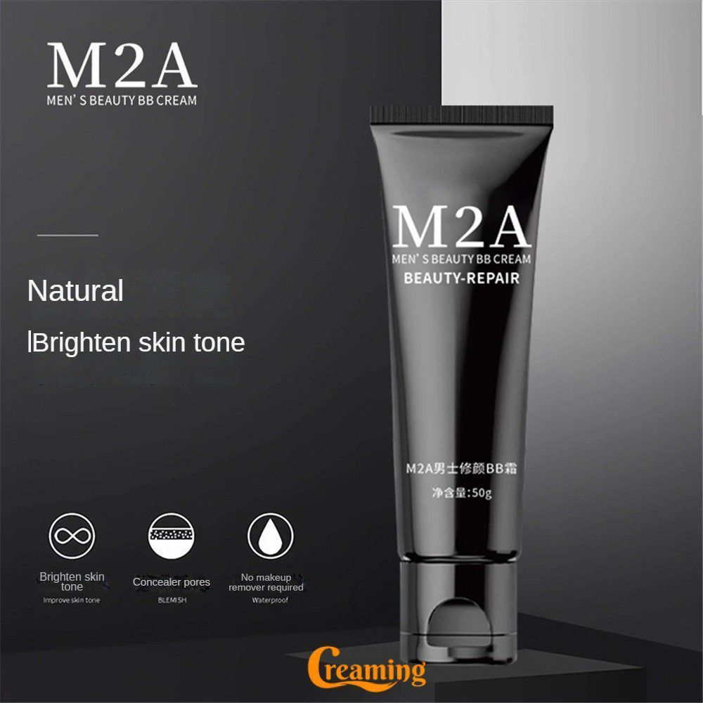M2A Hydrating Isolation Cream Moisturizing และ Moisturizing Cover Blemishes Smooth Lazy Man Plain Cr