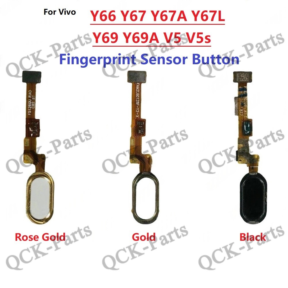 เซ็นเซอร์ลายนิ้วมือสําหรับ VIVO V5 V5S Y67 Y69 1601 1713 1714 ปุ่ม Home Touch ID Key เมนู Flex Cable