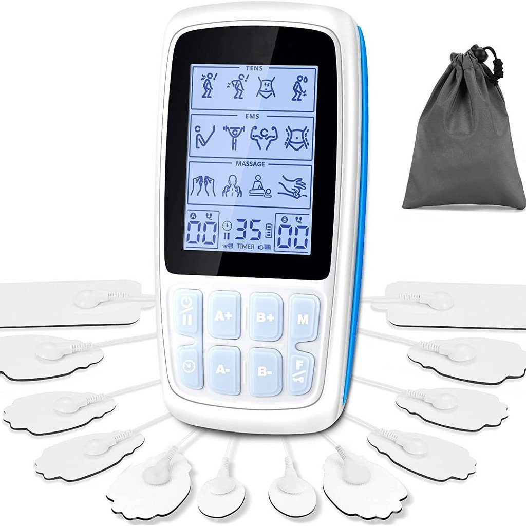 กระดูกสันหลังส่วนคอช่องคู่หลายโหมด TENS รหัสนวด 28 เครื่องนวดชีพจรอุปกรณ์กายภาพบําบัด AB Meridian EM