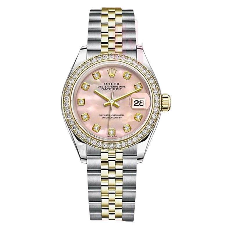 Rolex Rolex Log Type Series 69173 นาฬิกาผู้หญิงกลไกอัตโนมัติด้านหลังเพชร