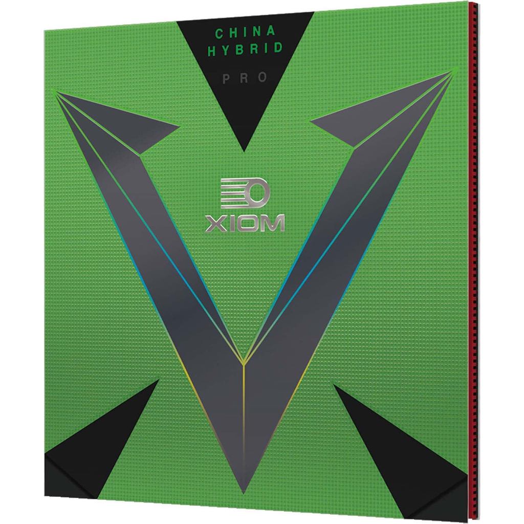 XIOM Vega Pro Hybrid Table Tennis Rubber - Black and Red Options