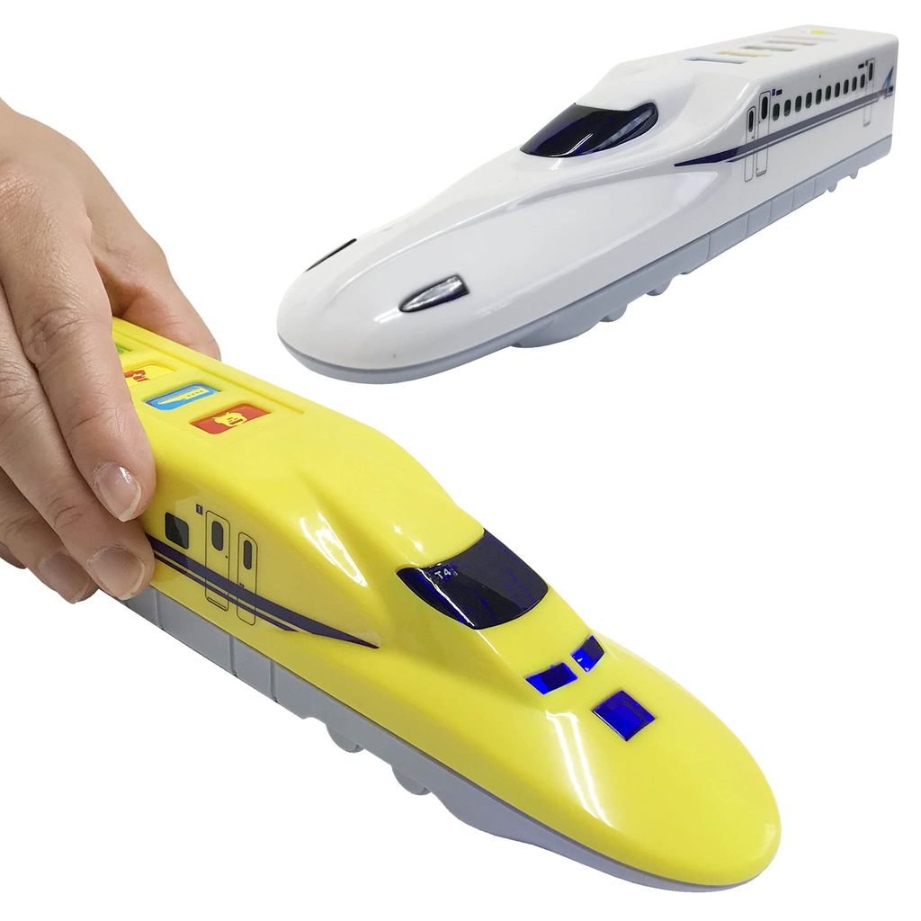 Realistic Sound Dr. Yellow Shinkansen N700A Toy Set - Lights and Sounds (2-Pack)