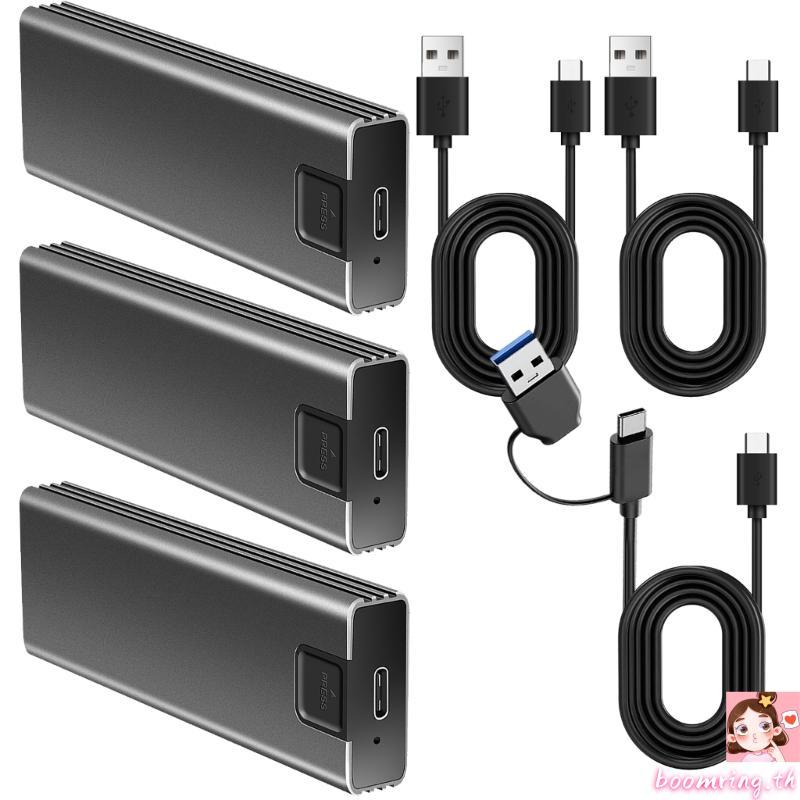 เคสไดรฟ์ Boom Metal M 2 USB C 10Gbps Speed Pocket Sized Portable Storage