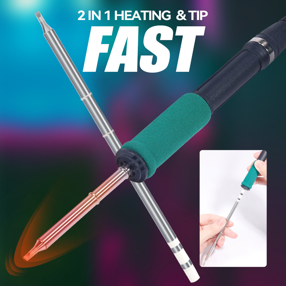 YIHUA 948DB+-II 110-240V สถานีบัดกรี 75W ความร้อนอย่างรวดเร็วพร้อมเคล็ดลับ T12 สถานีเหล็กบัดกรีอิเล็