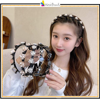 WBS Bando Fashion Korea 2in1 Mutiara Kristal Elegant & Mewah IR136