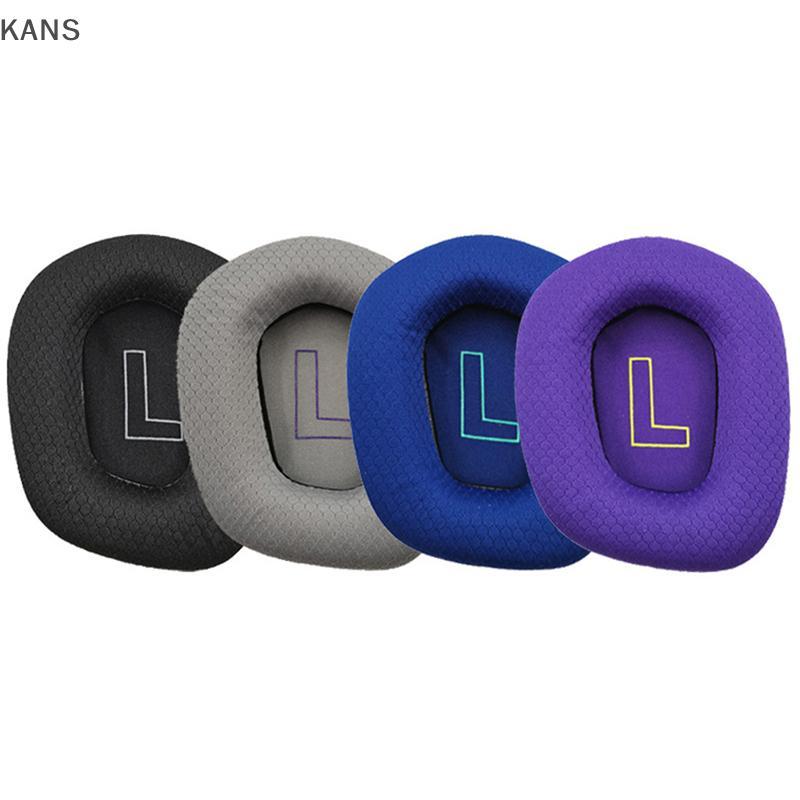 Kans เปลี่ยนหน่วยความจําโฟมแผ่นรองหูฟัง breathable ตาข่าย earmuffs head beam เบาะอะไหล่ซ่อมสําหรับ l