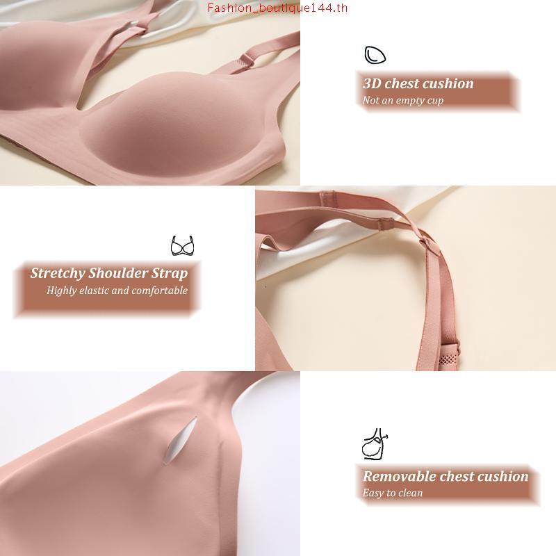 Wacoal ชุดชั้นเนียน บราไร้โครง Smart Size ฟองน้ำบาง รุ่น WB3Y34 สีเขียว (GR)