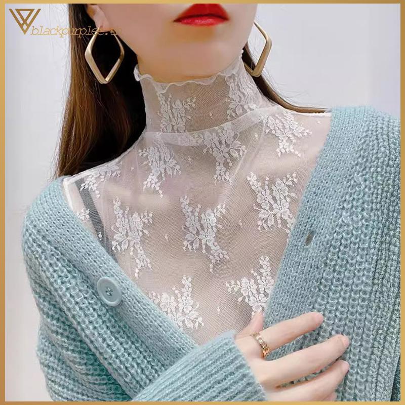 BPW ปลอกคอเทียมลายไม้และดอกไม้ แบบถอดได้ สำหรับกุญแจคล้องคอยามออกงานของสาวๆ