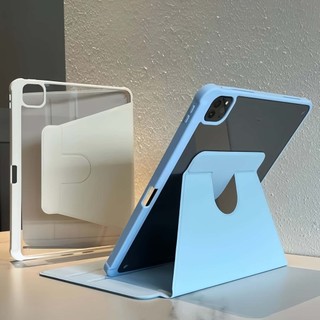 เคสป้องกัน iPad หมุนได้ 360 องศา for Pro11 2025 M5 Gen11/10 A16 Air4/5 ​​10.9Air6/7Gen7/8/9 10.2case แข็ง กันงอ