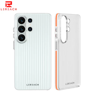 Lenuo & Lereach สําหรับ Samsung Galaxy S26 Ultra S26 S25 Ultra S24 Ultra เคสพีซีใส | 360° กรอบ TPU ป้องกันการกระแทก + การออกแบบด้ามจับหยักที่ทนทาน - บางเฉียบและน้ําหนักเบา