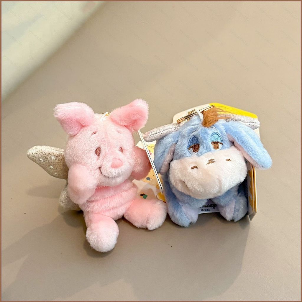SY Winnie the pooh Piglet Eeyore ตุ๊กตาตุ๊กตาสําหรับสาวตุ๊กตาของเล่นพวงกุญแจจี้สําหรับคอลเลกชันเด็ก